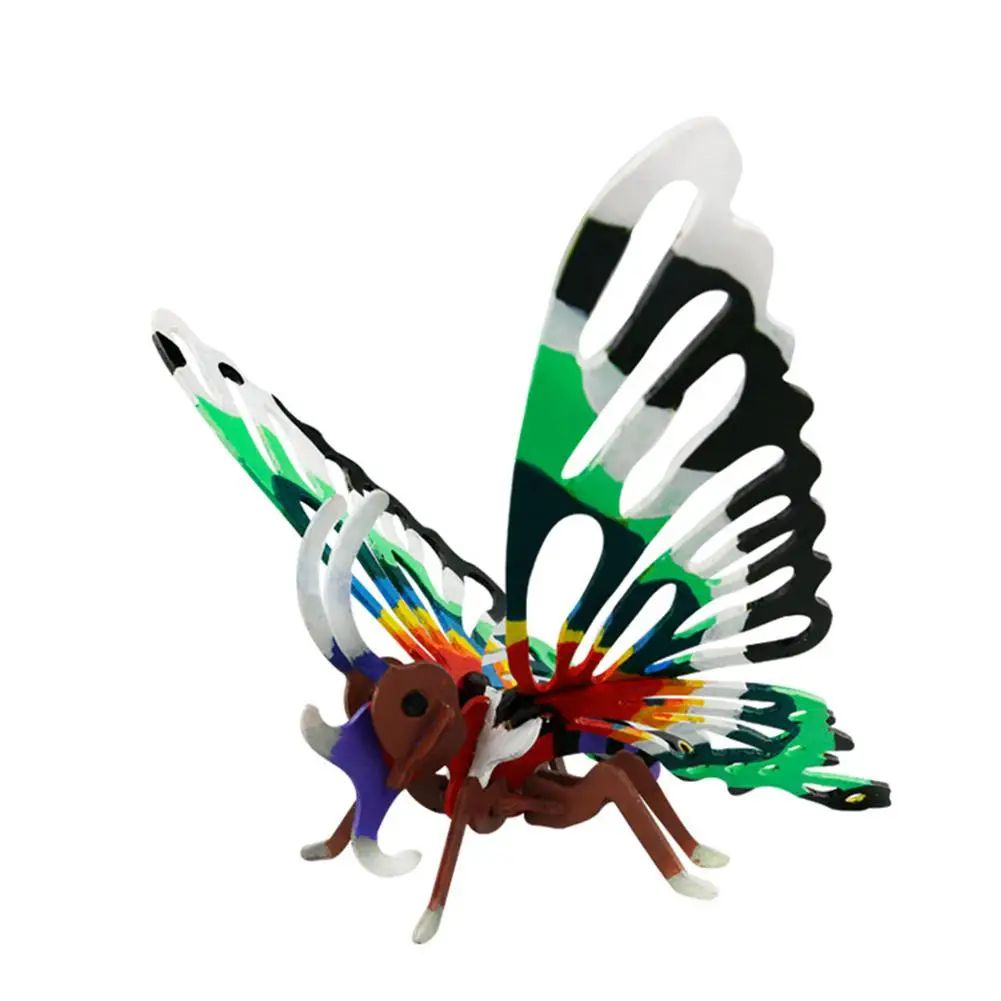 butterfly DIY картина головоломка игрушки сборка деревянная игрушка малыш Раннее Обучение строительный узор подарок для детей - Цвет: butterfly