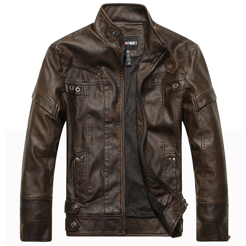 Кожаная куртка мужская Мотоциклетная Куртка Jaqueta De Couro Masculina Motoqueiro Casaco мужская кожаная куртка-бомбер мужская s Veste Homme