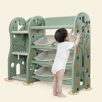 

Children's toy storage rack Kindergarten baby finishing bookcase large-capacity multi-layer rack