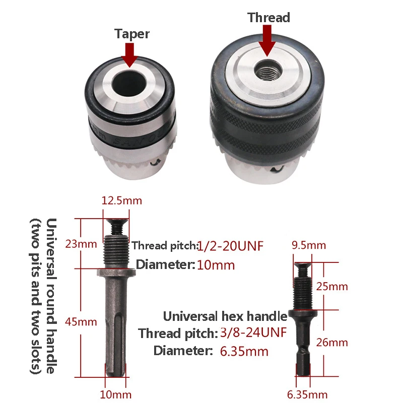 SDS микро электродвигатель Сверлильный Патрон Диапазон зажима 0,3-13 мм сверлильный адаптер конвертер мини электродвигатель соединительный стержень гаечный ключ