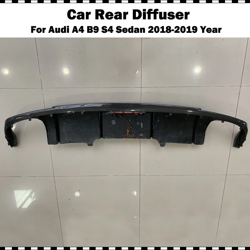 Для Audi A4 b9 углеродное волокно задний диффузор A4 S4 задний спойлер для губ CF Стайлинг Sline спортивная защита заднего бампера
