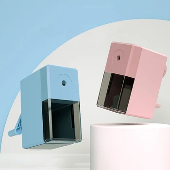 

Electric Rotary Pencil Sharpening Hand Pencil Sharpener Papelaria Office School Accessories Stationery Taille Crayon Electrique