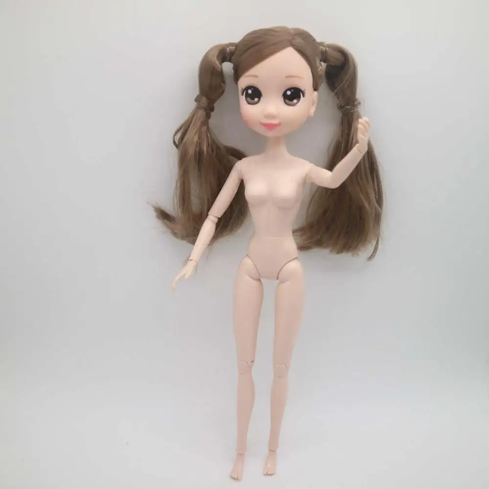 Cortoon куклы 12 дюймов пластиковая кукла DIY пластиковый шар соединенная Подвижная кукла 32 см - Цвет: nude doll 1