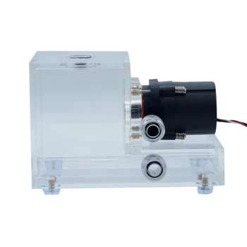 

FREEZEMOD GQSX-T1 Industrial Notebook Pc Water Cooler Cubic Transparent Tank Pump 500L/H Capacity 600ML