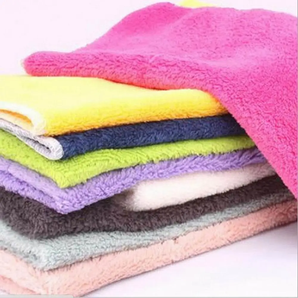 

1PCS Dish Cloth Bamboo Fiber High Efficient Anti-grease Cleaning towel Washing Towel Magic Kitchen Cleaning Wiping Rag