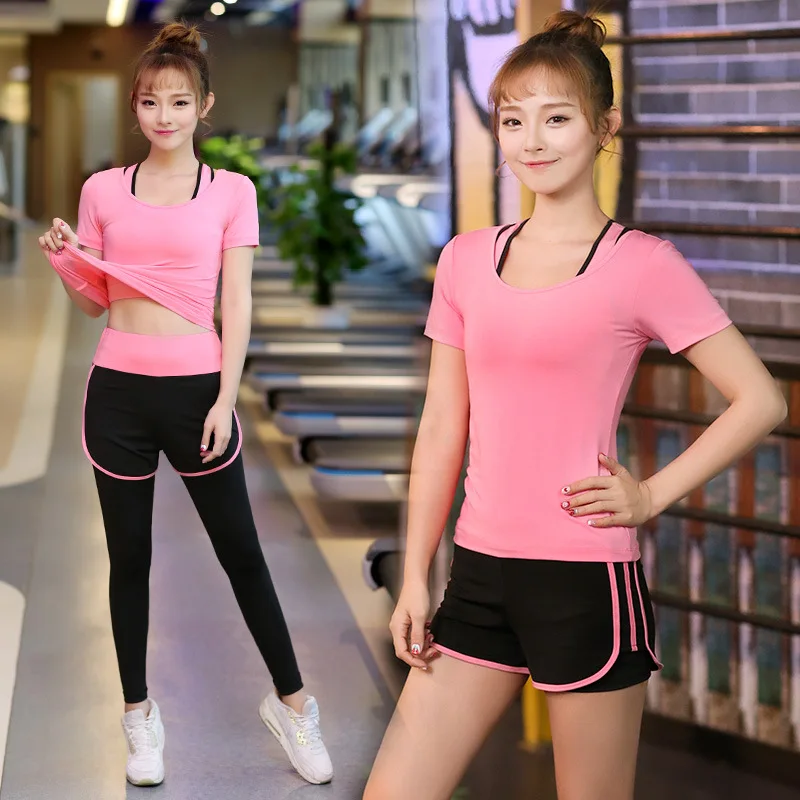 

Yoga Clothes 2019 New Style Sports WOMEN'S Suit Gym Running Quick Drying Clothes Morning Run Profession Equipment Yoga Clothes