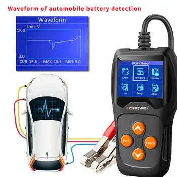 

2020 Car Battery Load Tester 12V 100-2000 CCA Professional Automotive Alternator Digital Analyzer Waveform Voltage Test Tool 4P