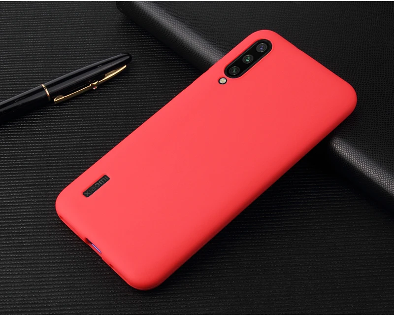 Mờ Soild Màu Mềm Lưng Silicon TPU Cho Xiaomi Mi9lite Kẹo Dẻo Màu Cho XIAOMI Mi 9 Lite Ốp Lưng dành Cho Xiaomi Mi8 Lite