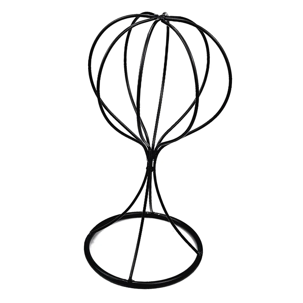 Metal Desktop Decorative Wigs Hanger Hat Helmet Cap Sunhat Display Holder Stand