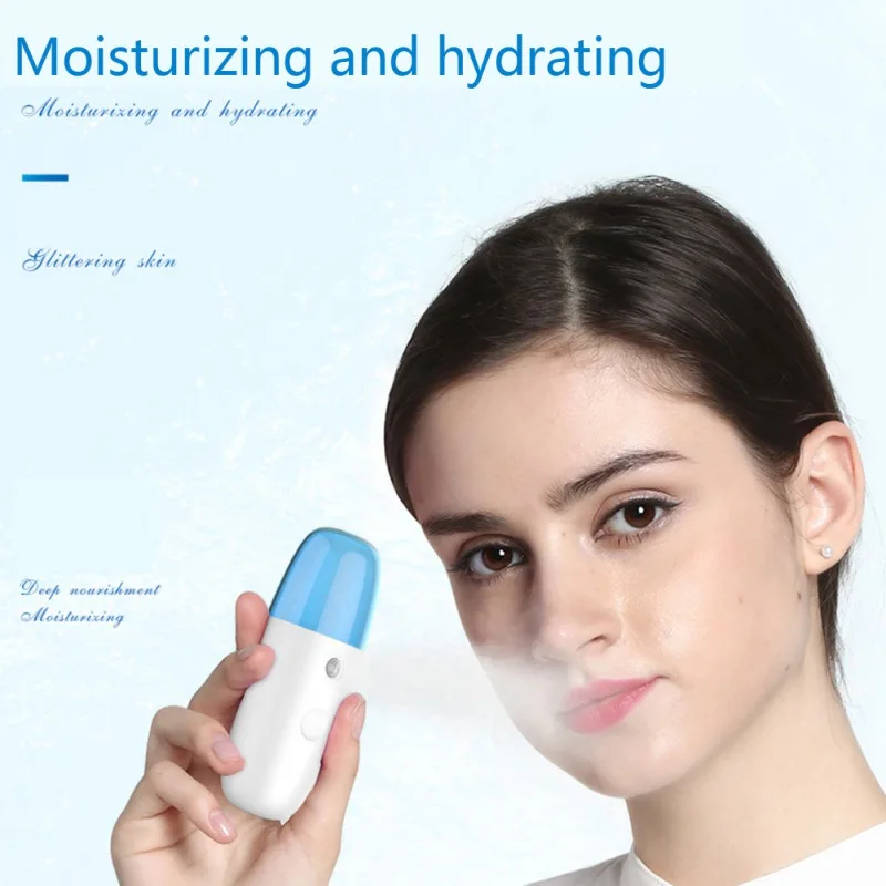 Facial Nano Mister Moisturizing Portable Handheld Charging Face Steamer Skin Care Tool