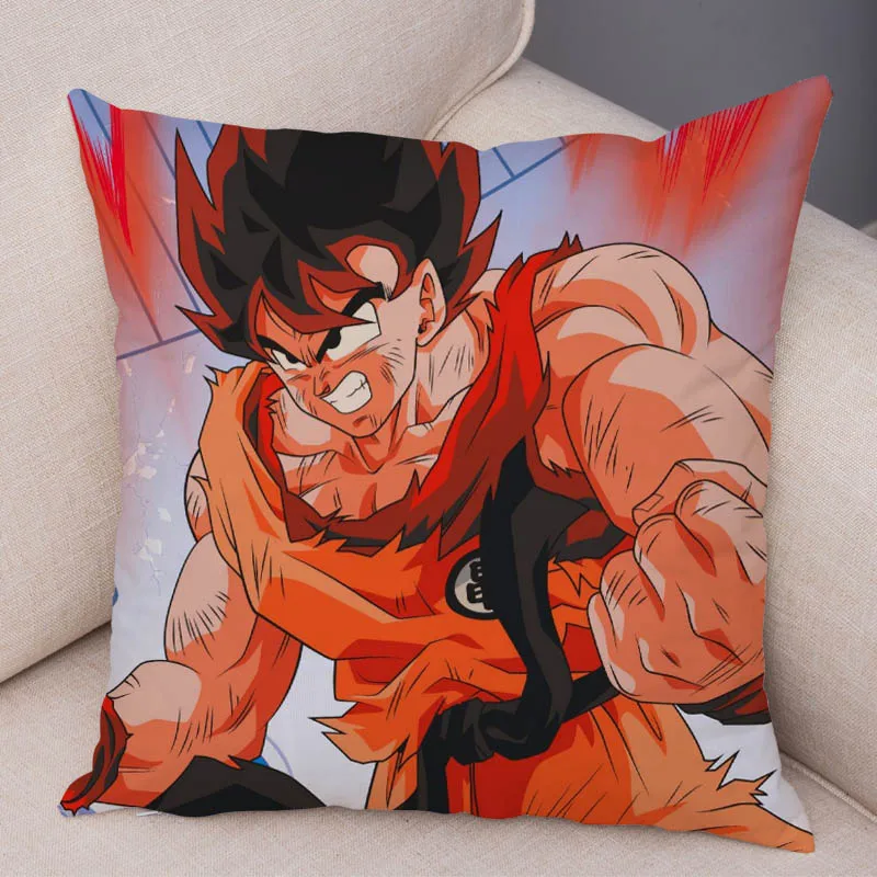 8 Наволочка Dragon Ball для дивана домашняя короткая плюшевая 45x45 см Декор Япония Аниме Сон Гоку мультфильм Вегета Наволочка Чехол для подушки - Цвет: 8