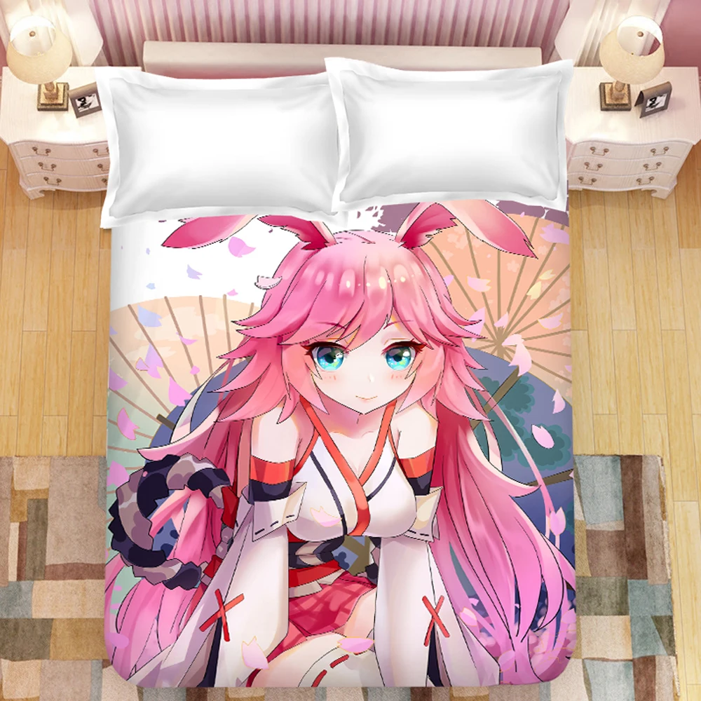 Постельное белье Yae Sakura с 3D принтом покрывало для детской комнаты постельное (без