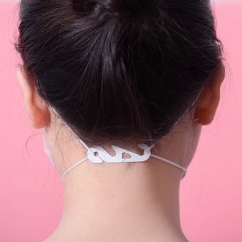 

Face Mask Hook Ear Lanyard Adjuster S Type Naples Ear Lanyard Extended Buckle Variable Headset Ear Clip 40pcs