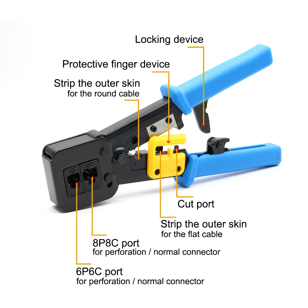 EZ rj45 щипцы ручные сетевые инструменты плоскогубцы rj12 cat5 cat6 8p8c инструмент для зачистки кабеля зажим щипцы зажим многофункциональный