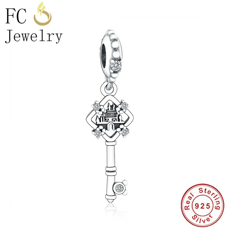 FCJ1248 FC ювелирные изделия подходят Pandora талисманы браслет 925 пробы Серебро Многоцветный лист циркония Кристалл бисера для женщин делая Berloque - Цвет: FCJ1248