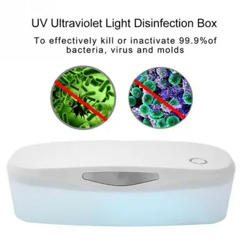 

AU UV Light Sterilizer Box Phone Respirator Jewelry Disinfection Case Sanitizer