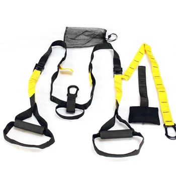 

Sling Trainer Set Suspension Yoga Training Belt Resistance Band with Attachment for Fitness Studio Gym B2Cshop
