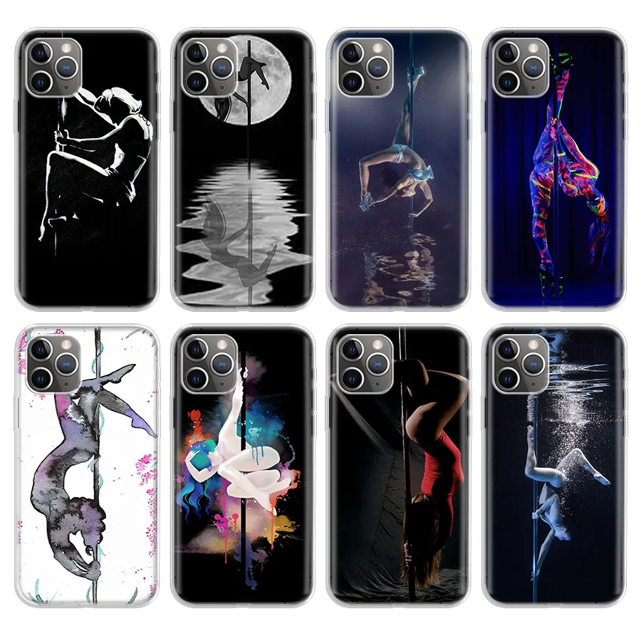 

Pole Dance Dancing Fitness Coque Phone Case For Apple iPhone 11 Pro 6 6S 7 8 Plus + X 10 Ten XS MAX XR 5 5S SE Soft Phone Cover