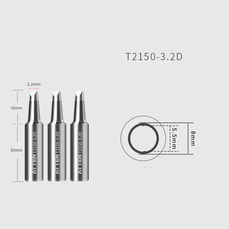 welding electrodes types ATTEN Original Authentic Tip for ST2150 ST-2150 ST2150D ST-2150D Soldering Iron Nozzle Welding Accessories lead free solder paste