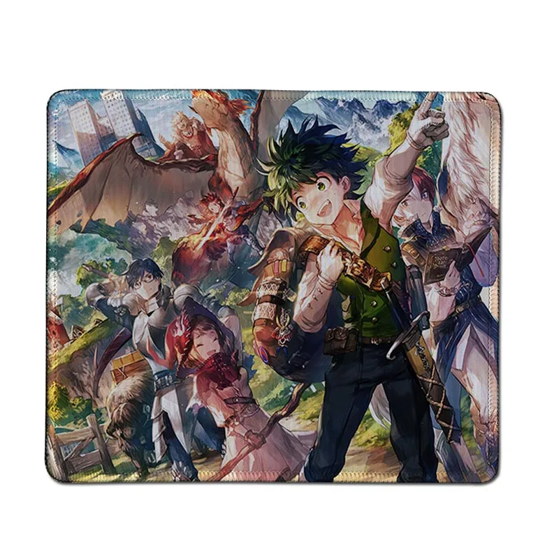 Lock Edge18x22cm my hero academia mouse pad 70x30cm gaming mousepad anime gadget office notbook desk mat laptop padmouse games pc gamer mats - Color: Lock Edge18x22cm