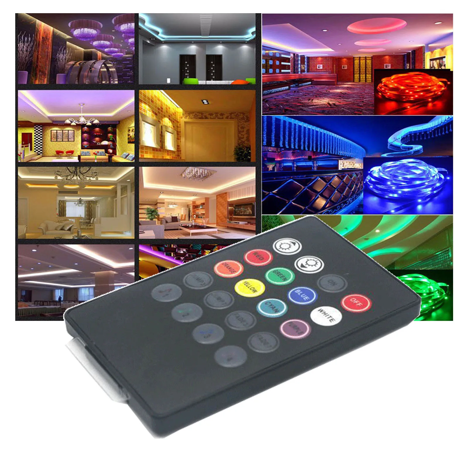 Magic Home Remote LED Controller 20 Keys Mini Music Sync IR  For 6A LED RGB Strip Light SMD 5050 3528 Lamp 5V USB Batter Powered xuanlongyuan metal frame a b keys 2 ch 2ch rf transmitter wireless remote control 315 433 92 mhz lamp garage door shutters