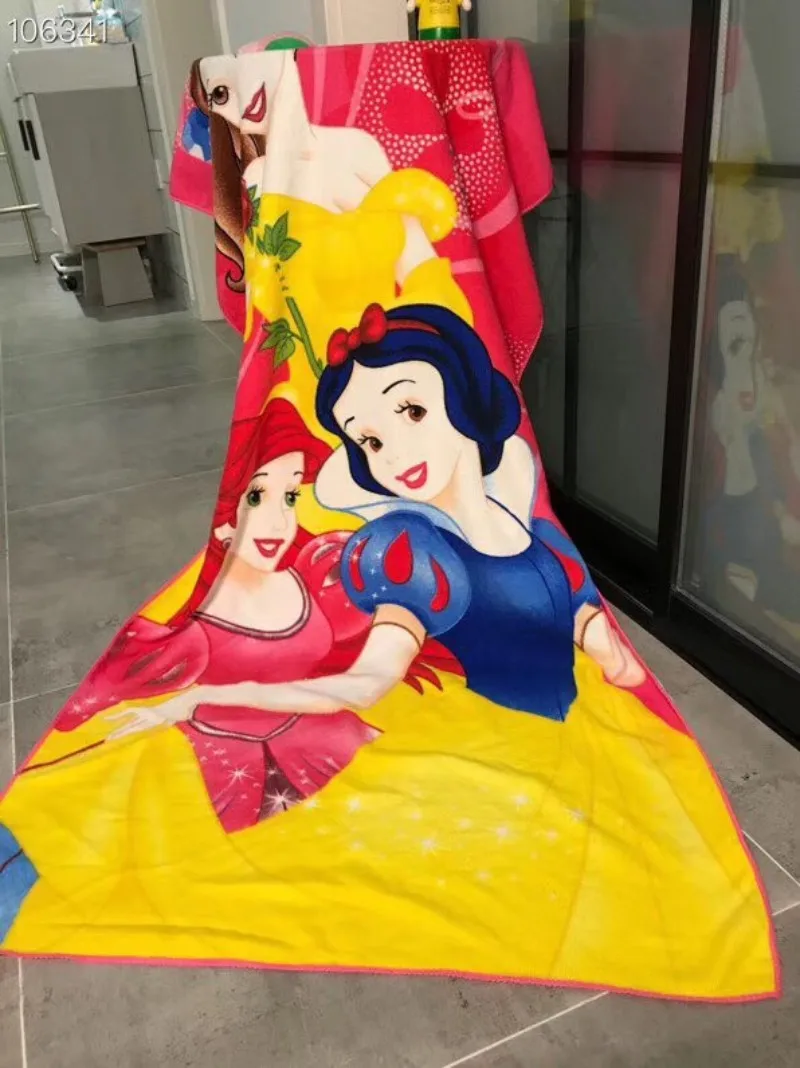 Snow White Дисней Стич человек паук Белоснежка Минни удобное мягкое Большое банное полотенце для мальчиков и девочек детское одеяло комфорт 70*140 см банное полотенце - Цвет: Snow White