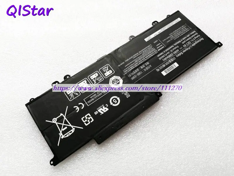 QISTAR 7,6 V 44Wh натуральная AA-PLXN4AR AA-PBXN4AR Аккумулятор для ноутбука samsung NP900X3D 900X3D NP900X3E 900X3E ноутбук компьютер