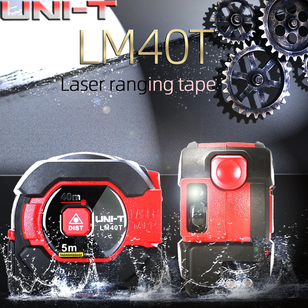 UNI-T LM40T Laser Tape Measure 40M 2-in-1 Laser Rangefinder Infrared Distance Meter Electronic Ruler LCD Display Portable UNI-T LM40T Laser Tape Measure 40M 2-in-1 Laser Rangefinder Infrared Distance Meter Electronic Ruler LCD Display Portable