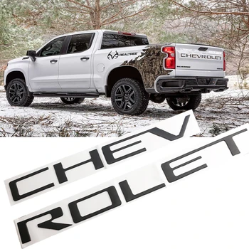 

Letter Emblem Sticker Car Rear Trunk Badge Sticker Decal for Chevrolet SILVERADO Auto Accessories Tailgate Decoration