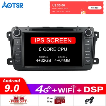 

Android 9.0 Car DVD Player GPS Map Navigation For Mazda CX-9 2008-2016 car multimedia Radio Stereo HeadUnit GPS Navigation Radio