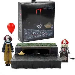 5-10 см NECA Stephen King's IT Ultimate Joker Pennywise набор аксессуаров фигурка ПВХ фигурка Коллекционная модель игрушки