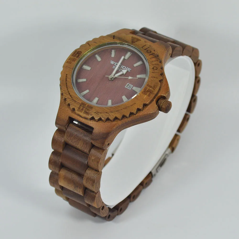 

Ebony Watch Hot Selling Watch Set Quartz Watch Men Casual Wood Table Top Grade Students Watch