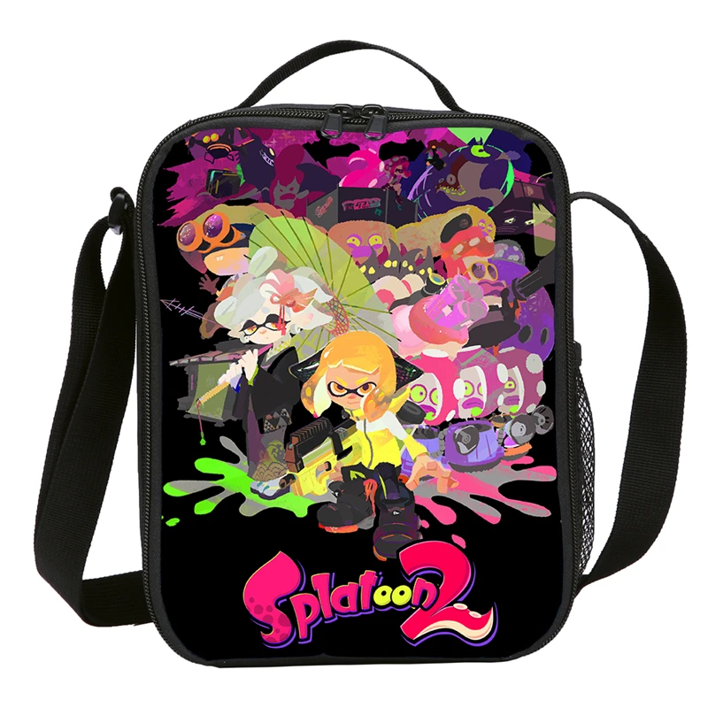 Splatoon 2 охладитель сумки для детей женщин льда пакет пива может покрыть термальный Ланч-бокс Lonchera Koeltas тепловой мешок сумка-холодильник