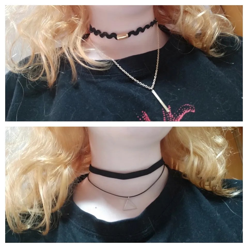 Hollow Designs Black Leather Velvet Choker Necklace Layer 16 H427101810e244f02b35b8c14848dd277e