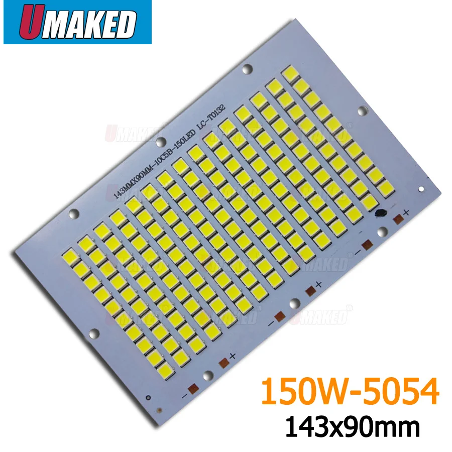 150 Вт 143x90 мм светодиодный прожектор PCB 15000lm SMD5054 источник освещения для
