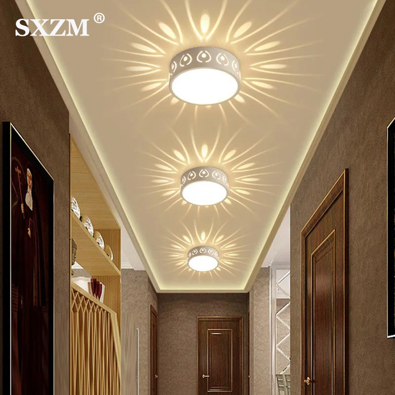 

3W 5W LED Ceiling Lights Modern LED Ceiling Lamp Color Decoration Shadow Corridor Aisle Lampara Light Fixtures AC85-265V