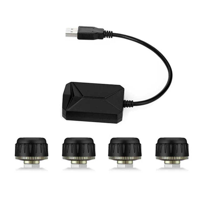 USB Android автомобильный TPMS автомобильный монитор давления в шинах Система контроля температуры в шинах