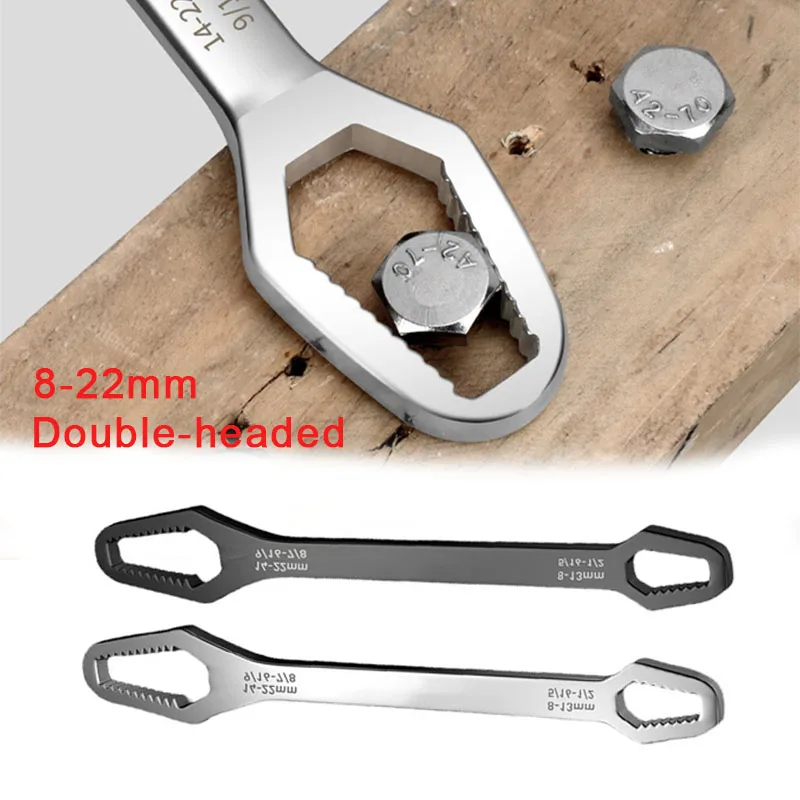 

Universal Torx Wrench 8-22mm Adjustable Self-tightening Glasses Wrench Board Double-head Torx Spanner Hand Tools for Factory