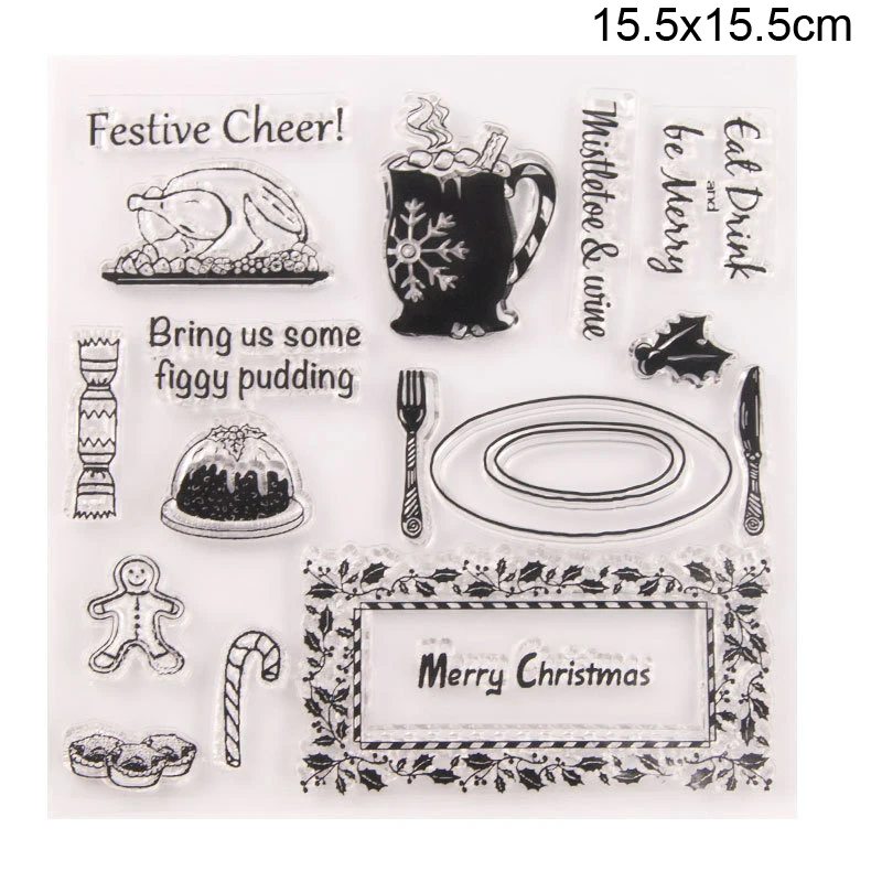Candy Figgy Pudding Clear Stamps 01