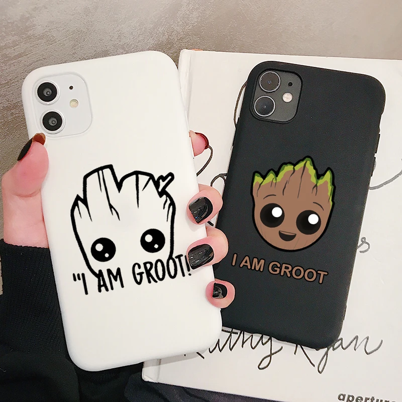 Чехол для телефона с героями мультфильмов I Am Groot Marvel для XiaoMi RedMi Note 8 7 6 5 K20 Pro матовый Силиконовый чехол s мягкая задняя крышка