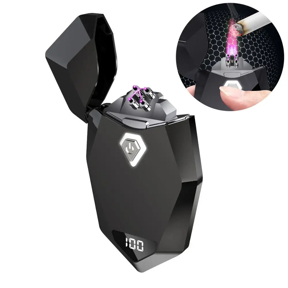 Лазерная ионная USB-зажигалка электрическая ветрозащитная беспламенная