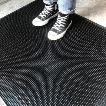 

Sole Disinfection Pad Washable Nonslip PVC Mat Sanitizing Floor Mat Entrance Mat Disinfection Door Mat (Black, 80x60x0.8cm)