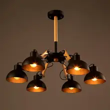 Loft lámpara retro de teto colgante vintage creativo luminaria de techo de luces para sala bar cofe lustres de sala