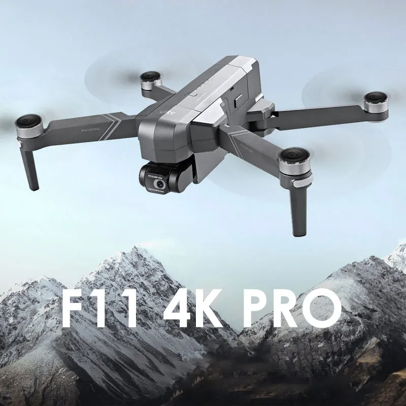 2021 New F11 PRO professional 4K HD camera PTZ drone brushless 5G Wifi Gps system supports 128G TF card RC Quadcopter rc plane | Игрушки и