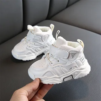 

DIMI 2020 Autumn Baby Girl Boy Toddler Shoes Infant Casual Walkers Shoes Soft Bottom Comfortable Kid Sneakers Black White