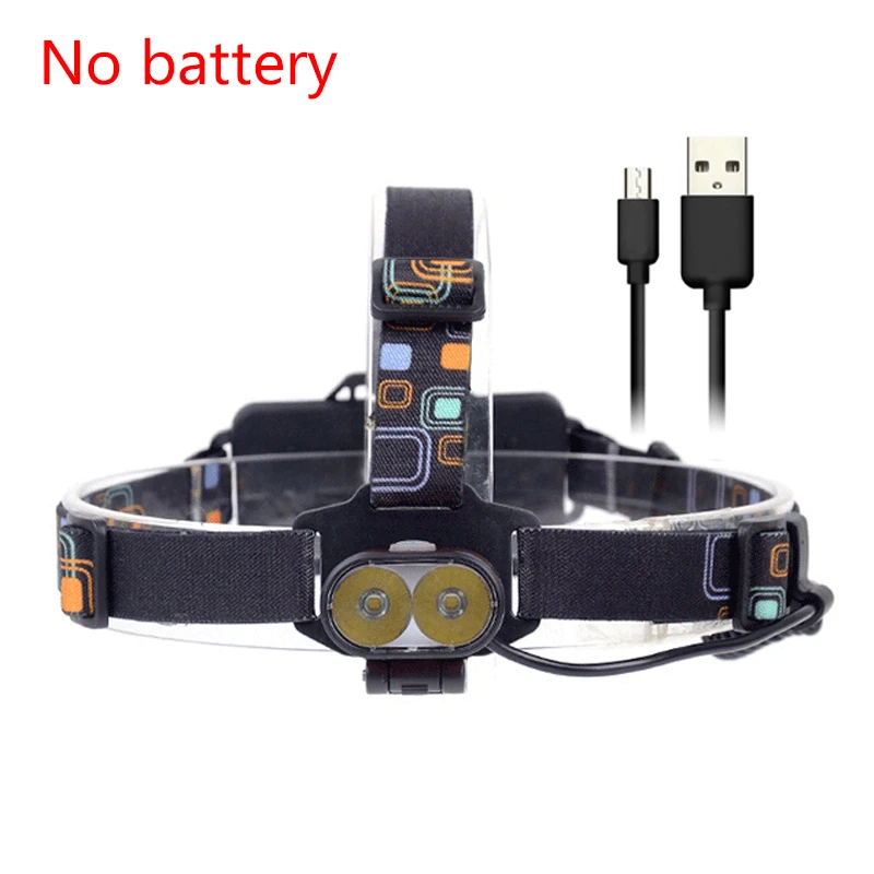 Litwod Z207314 16000лм USB налобный фонарь 2 шт. XM-L T6 светодиодный Перезаряжаемый 18650 налобный фонарь с зарядным устройством - Испускаемый цвет: Package A