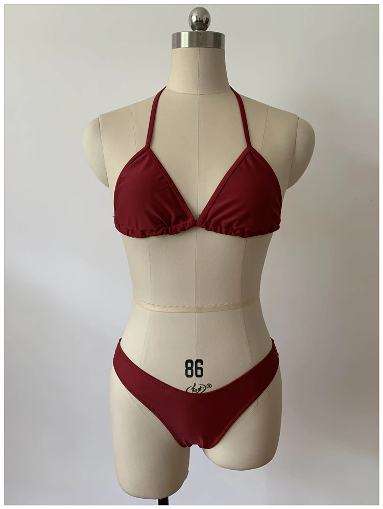 

SW1928 Free Shipping 2 in 1 Bandage Swimsuit Big Cup Bathing Suits Beach Wear Spandex Bathing Body Suits Burgundy Bikini Sets