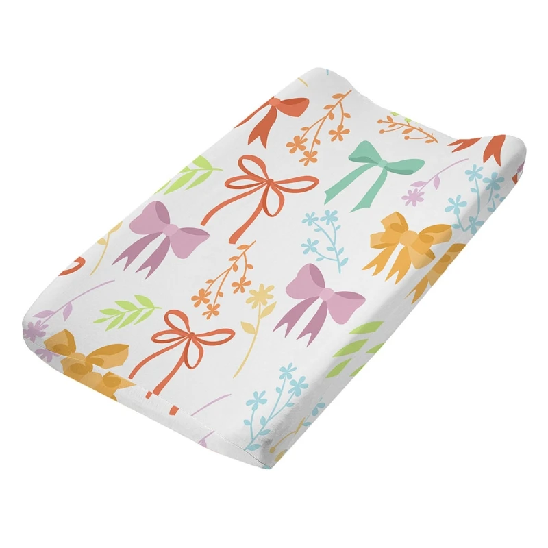 Diaper Changing Pad Soft Cotton Baby Diaper Changing Pad Cover Breathable Detachable Print Nursery Table Sheet
