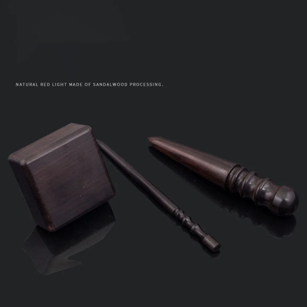 Leathercraft Slicker Round Burnisher Ebony Wood Leather Burnisher Leather Slicker Tool Polished Rods Edge Tools 1PCs leather tools leather craft tool kit leather craft tools leather craft tool
