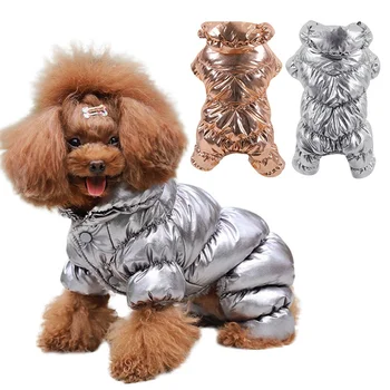 

Pet Dog Clothes Winter Warm Dog 4-legged Coat Jumpsuit Thicken Clothing For Yorkshire Teddy Dogs Costume Puppy Clothes Jackets